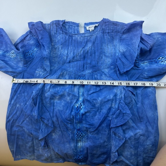 Allison New York INDIGO GARMENT DYE Sara Top N273-42 - Picture 7 of 8